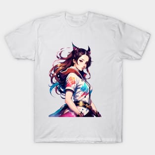 Demon Female Cute Anime Style T-Shirt